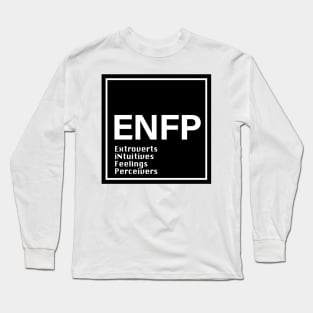 ENFP  MBTI, 16 Personalities , black Long Sleeve T-Shirt